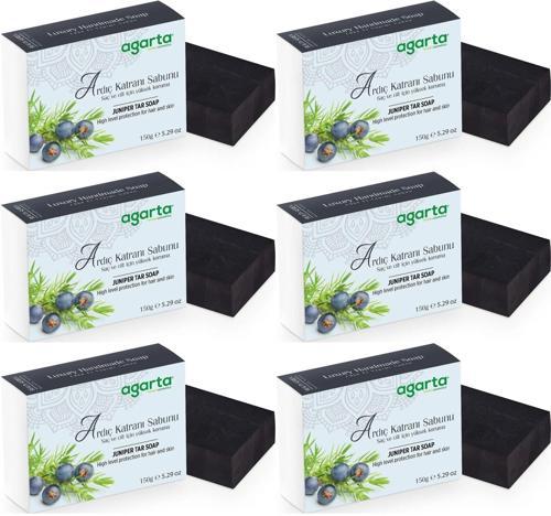 El Yapımı Doğal Sabun 150GR Ardıç Katranı (6 Lı Set)