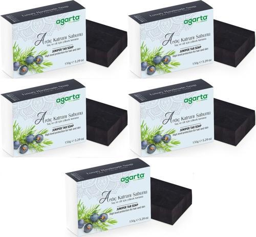 El Yapımı Doğal Sabun 150GR Ardıç Katranı (5 Li Set)