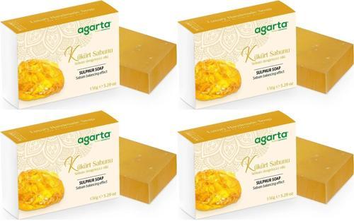 El Yapımı Doğal Sabun 150GR Kükürt (4 Lü Set)