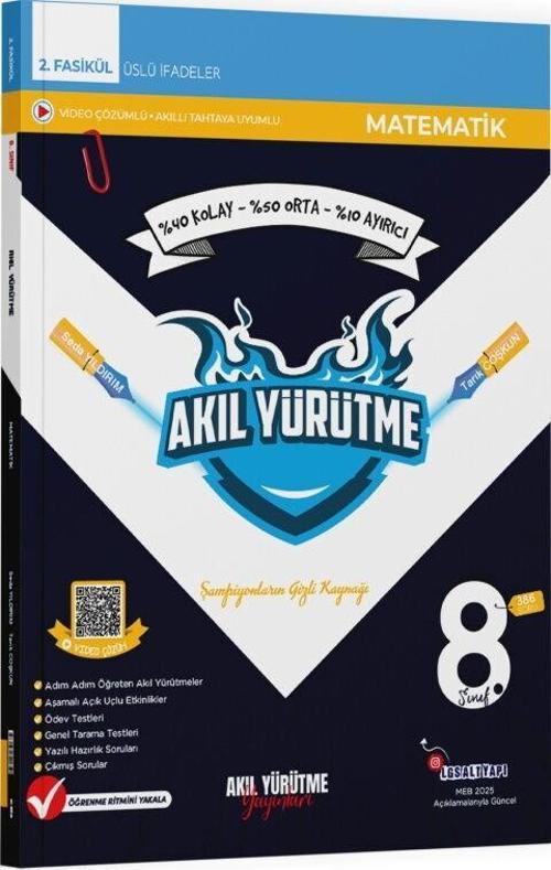 8. Sınıf Üslü İfadeler 2. Fasikül Akıl Yürütme Yayınları