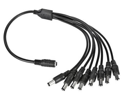 8'li DC Power Jack Çoklayıcı Kablo (1 Dişi Uç/ 8 Erkek Uç )