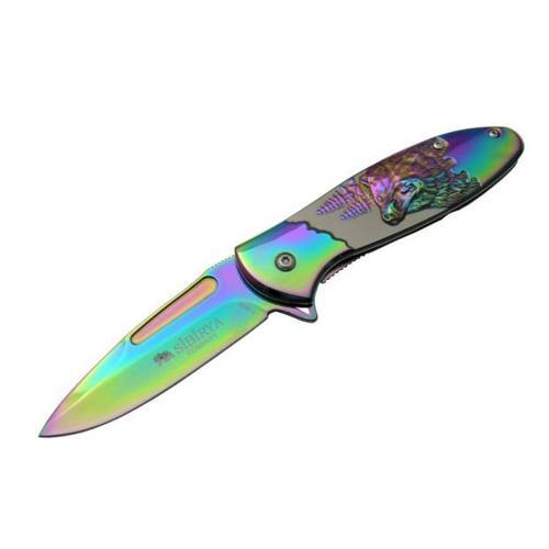 Ayı Desenli Rainbow Çakı