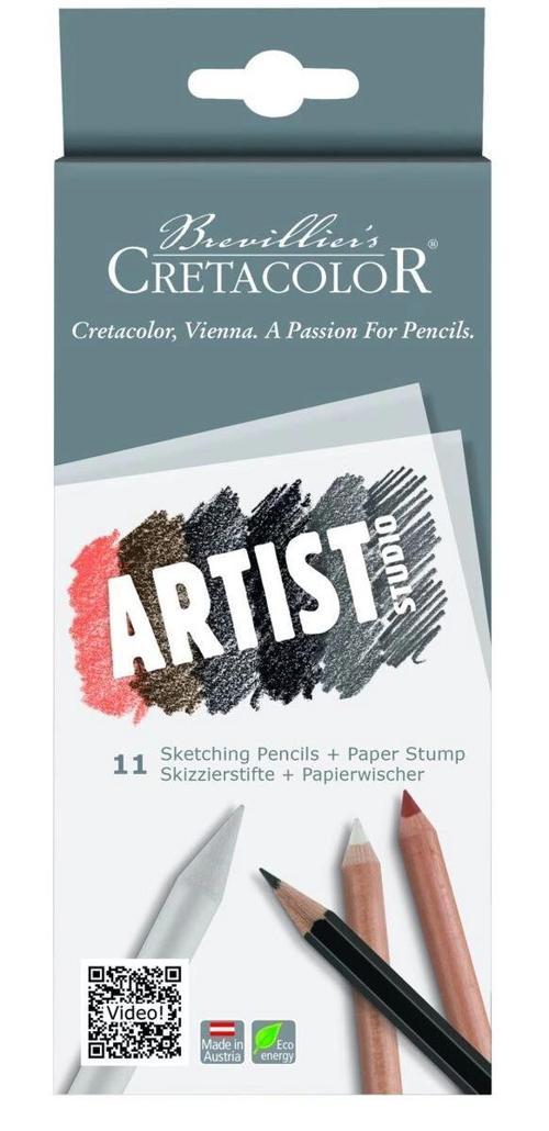 Artist Studio Drawing 101 Sketching Pencils Karakalem Eskiz Çizim Seti 11 Parça
