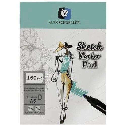 Sketch Marker Defteri Pad 160 gr. A5 40 yp.