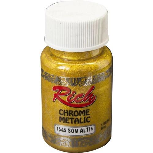 Chrome Metalik Boya 50 cc. 1545 Som Altın