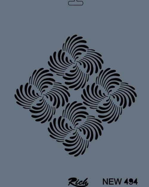 Stencil Boyama Şablonu 25x35 cm. NEW-494