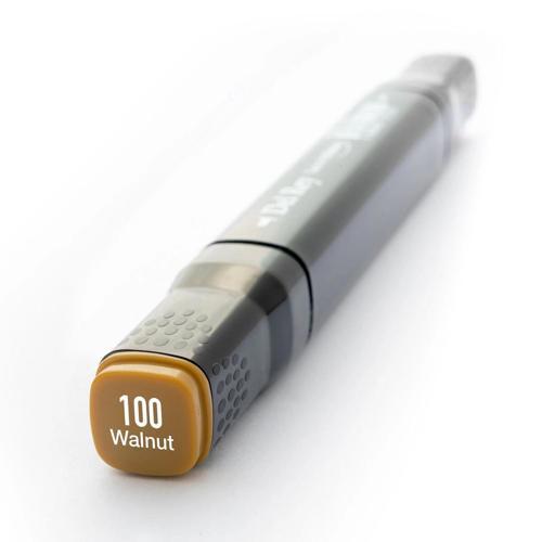 Çift Uçlu Çizim Marker Kalemi 100 Walnut