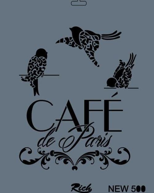 Stencil Boyama Şablonu 25x35 cm. NEW-500