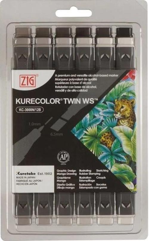 Kurecolor Twin S Marker Kalem Seti 12 Renk WARM GRAY COLORS