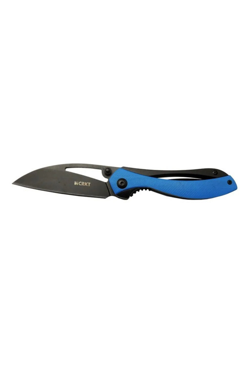 Crkt Pleroma 821A Bl Mavi Kamp / Outdoor Çakı 18Cm - Manuel, Kemerlikli, Kutulu - Lisinya