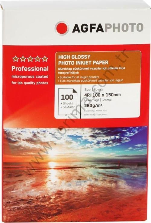 Agfa Photo İnkjet Kağıt 10x15Cm Glossy(Parlak)