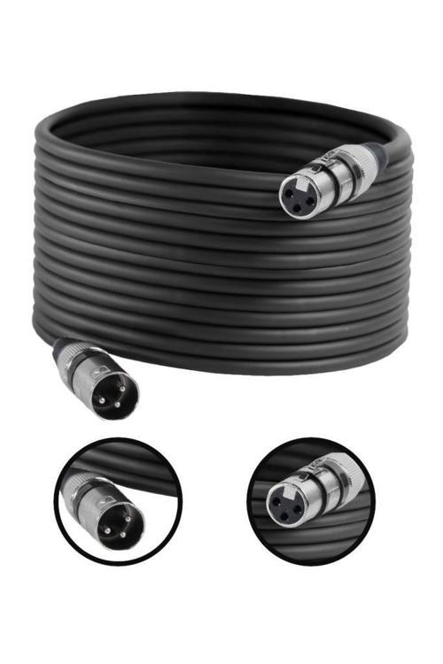 MXL-20M-BK Kaliteli XLR TO XLR 20 mt. Mikrofon Kablosu