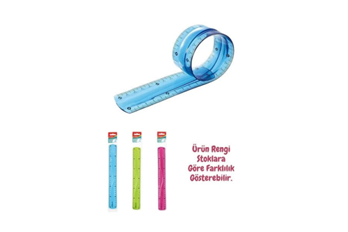 Esnek Cetvel P-2548 | 30 cm Dayanıklı ve Esnek Cetvel