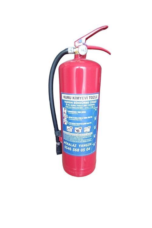 6 Kg Kuru Kimyevi Tozlu Ruhsat Için Uygun Yangın Söndürme Tüpü