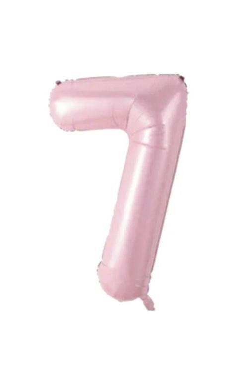 Bebek Pembe 7 Rakam Folyo Balon 76 Cm 1 Adet