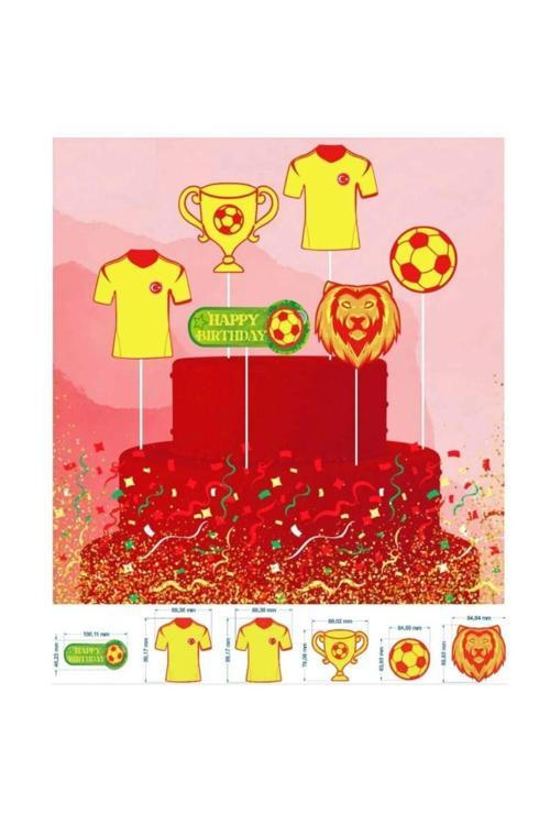 Taraftar Temalı Sarı Kırmızı 6 lı Kürdan