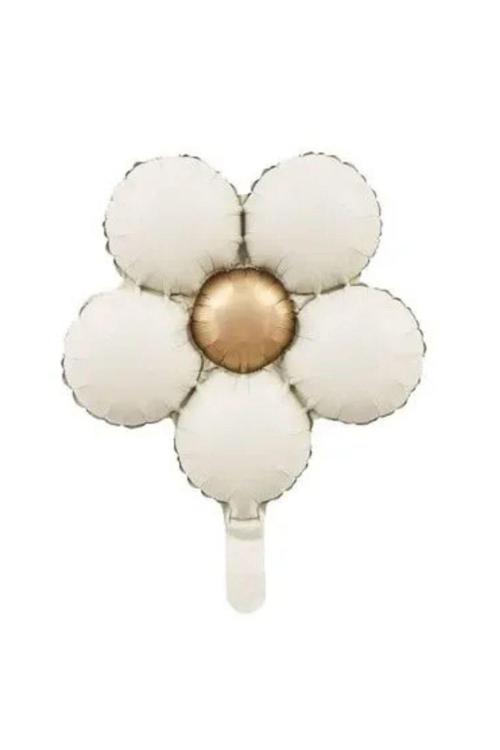 Retro Krem Renk Papatya Folyo Balon 1 Adet