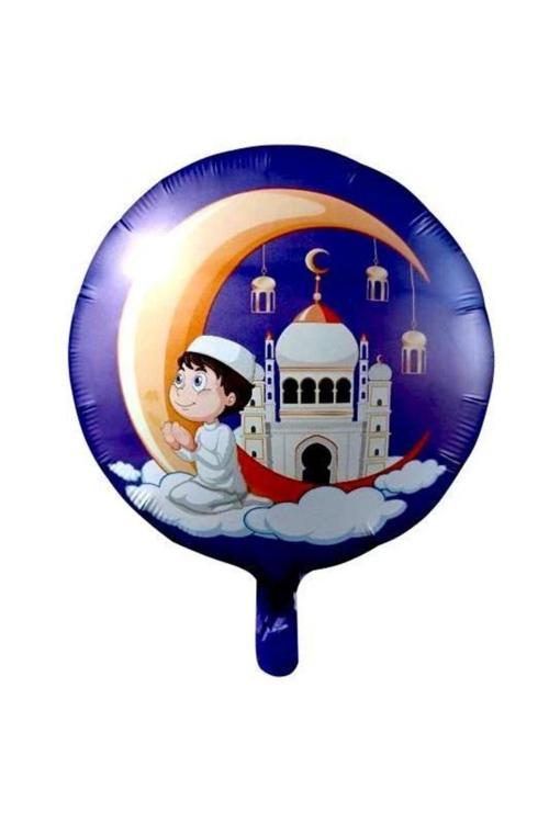 Dua Eden Çocuk Ve Hilal Şekilli Folyo Balon 1 Adet