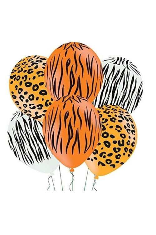 Safari Desenleri Baskılı Balon 10 Adet