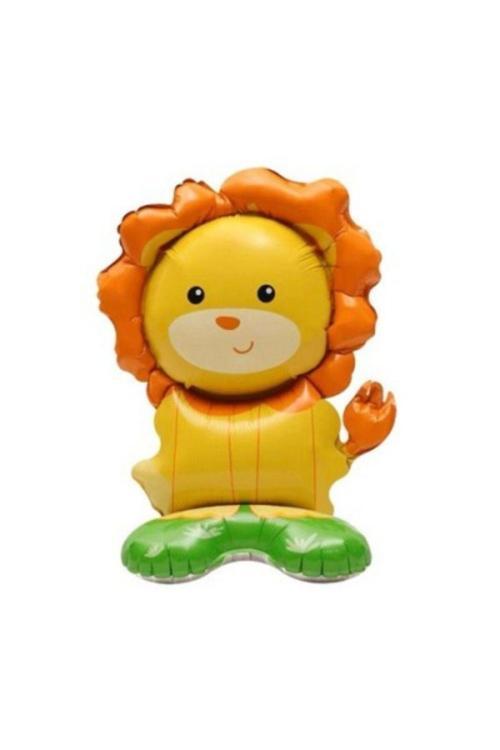 Safari Hayvanları Ayaklı Aslan Şekilli Folyo Balon