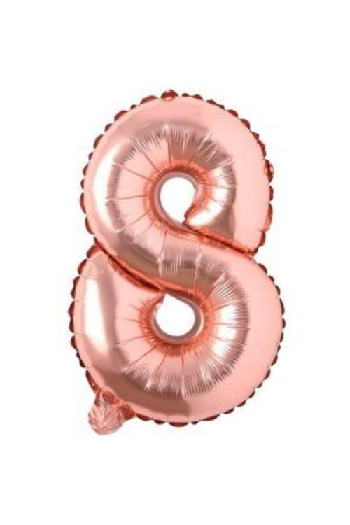 Rose Gold 8 Rakam Folyo Balon 100 Cm