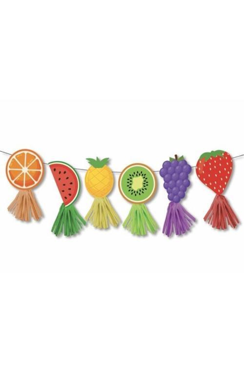 Meyveler Teması Dekoratif Banner Süs
