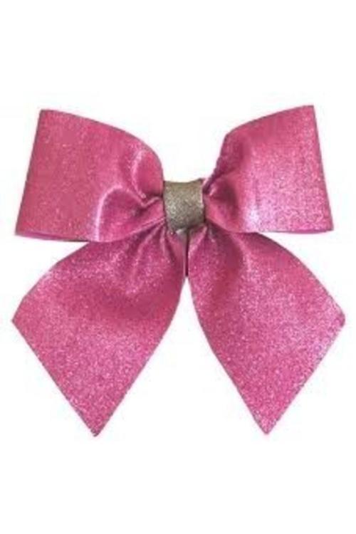 Pembe Simli Fiyonk Evadan Dekor Süs 25x25 Cm