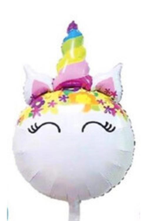 Unicorn Çiçekli Jumbo Folyo Balon 1 Adet