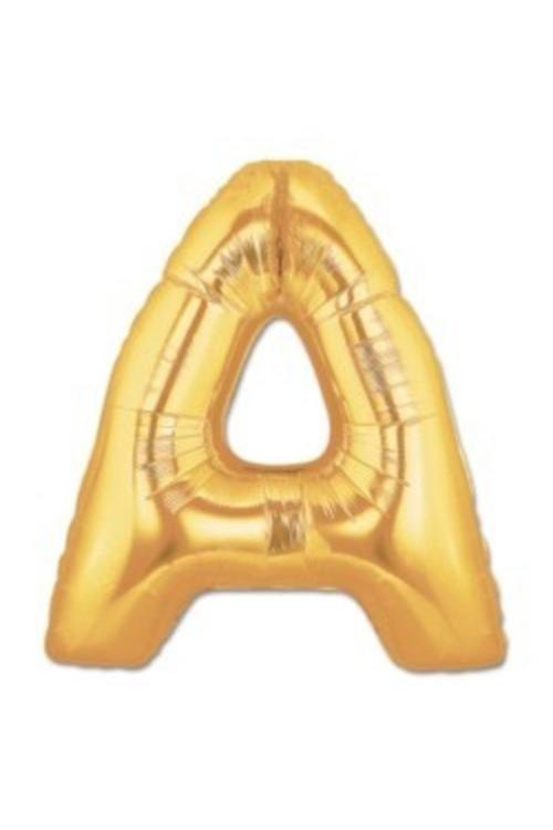 Folyo Balon A Harfi Altın Renk 100 Cm