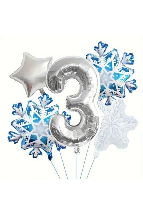 Kartanesi 3 Yaş Rakam Folyo Balon Set