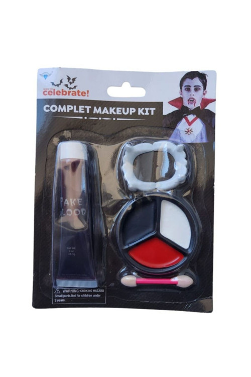 Hallowen Cadılar Bayramı Yapay Kan Diş Ve Boyama Set
