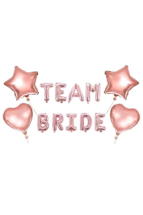 Bekarlığa Veda Team Bride Rose Gold Set
