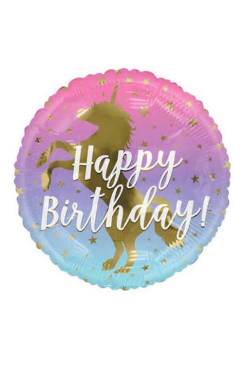 Unicorn Happy Birthday Folyo Balon
