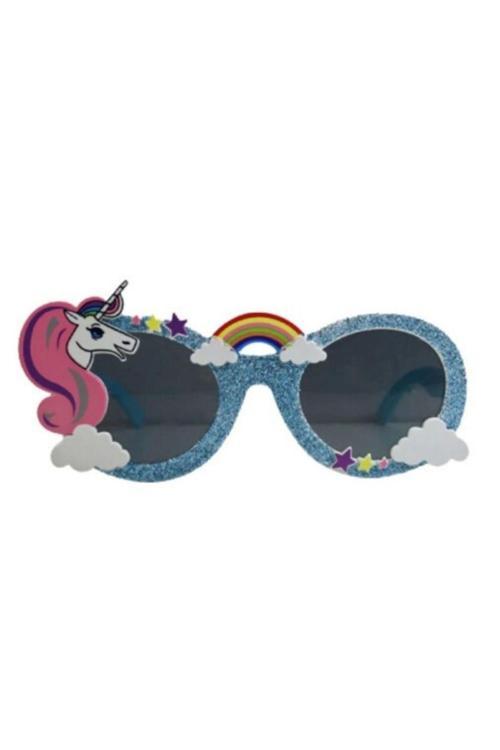 Gökkuşağı Unicorn Şekilli Parti Gözlüğü 1 Adet