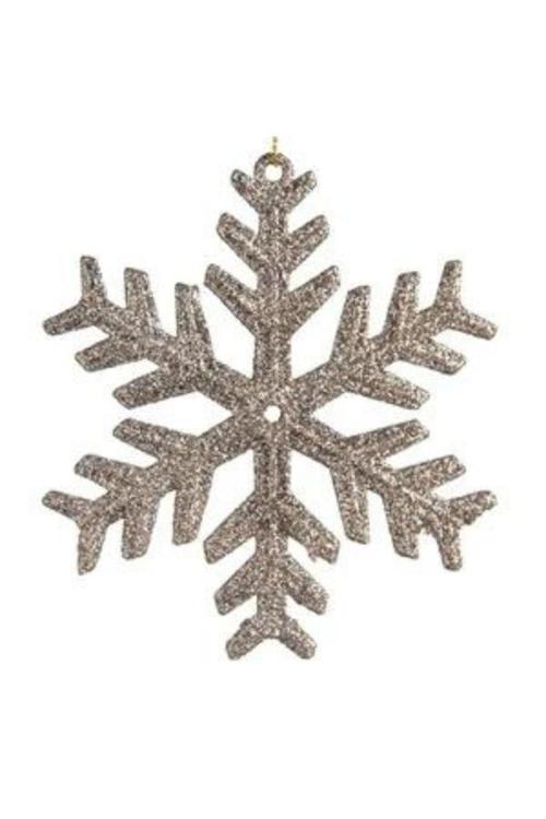 Yılbaşı Çam Ağacı Gümüş Kar Tanesi 10 Cm 1 Adet
