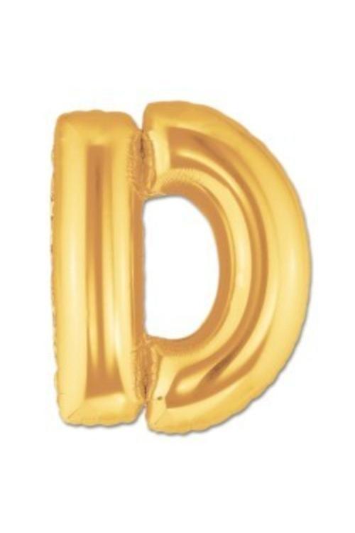 Folyo Balon D Harfi Altın Renk 100 Cm