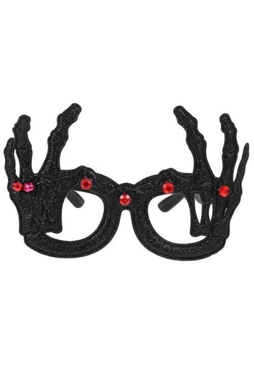 Hallowen Cadılar Bayramı Siyah Parti Gözlüğü