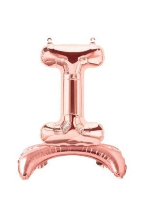 Ayakta Durabilen Rose Gold I Harf Folyo Balon