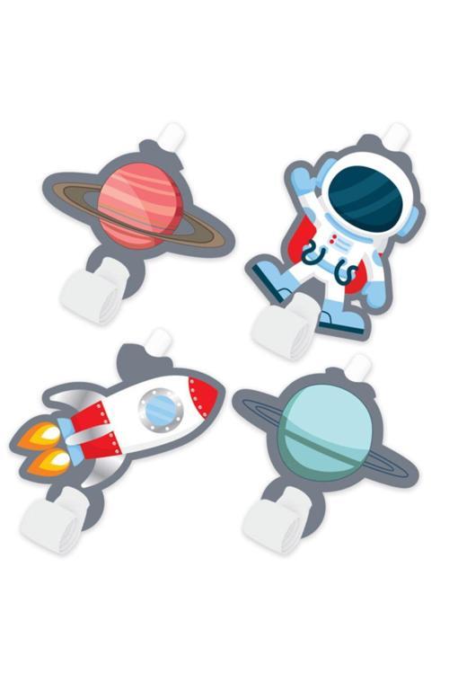 Kozmik Galaksi Uzay Teması Düdük 6 Adet