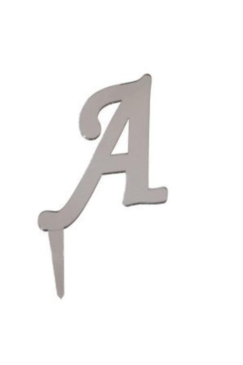 A Harf Aynalı Gümüş Pleksi 7 cm