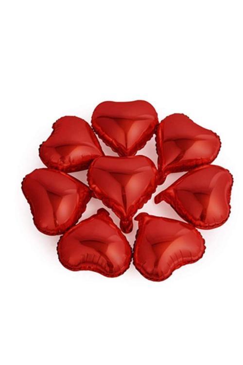 Kırmızı Kalp Mini Shape Folyo Balon 6 Adet