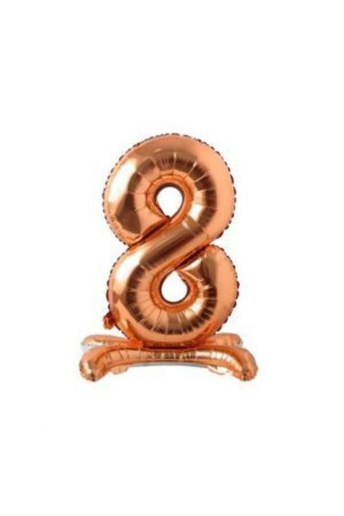 Ayakta Durabilen Bronze 8 Rakam Folyo Balon