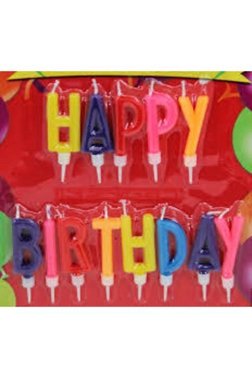 Happy Birthday Renkli Harf Mum