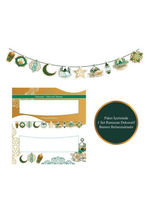 Ramazan Ayı Dekoratif Banner Süs 10 Adet