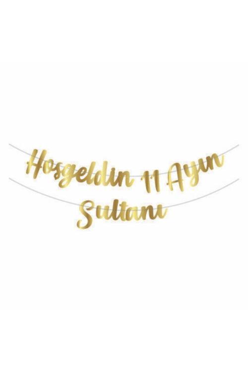Hoş Geldin 11 Ayın Sultanı Kaligrafik Banner Yazı