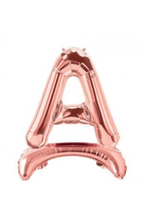 Ayakta Durabilen Rose Gold A Harf Folyo Balon