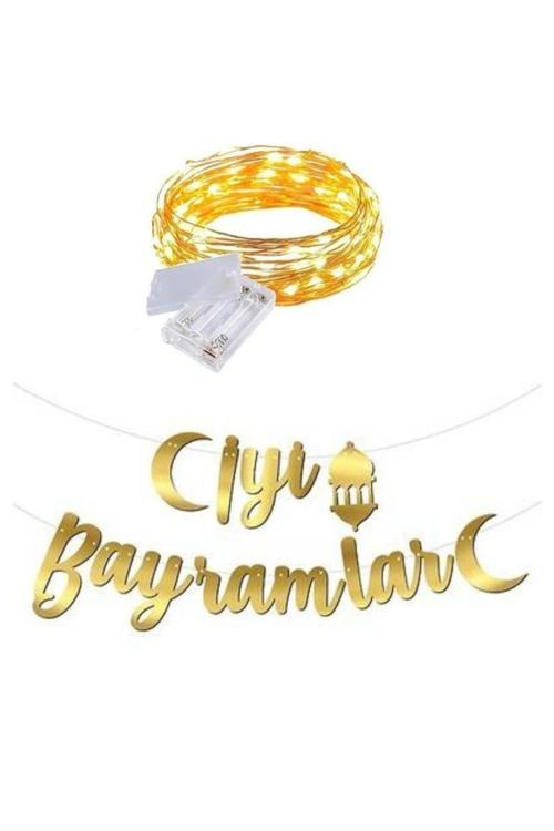 İyi Bayramlar Işıklı Kaligrafik Banner Set