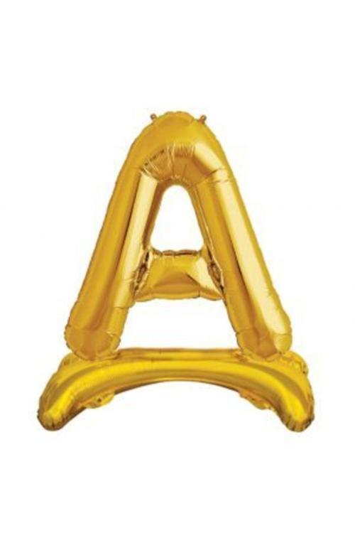 Ayakta Durabilen Altın A Harf Folyo Balon