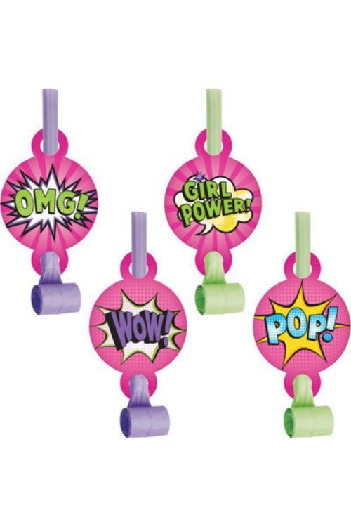 Superhero Girl Teması Kaynana Dili 8 Adet