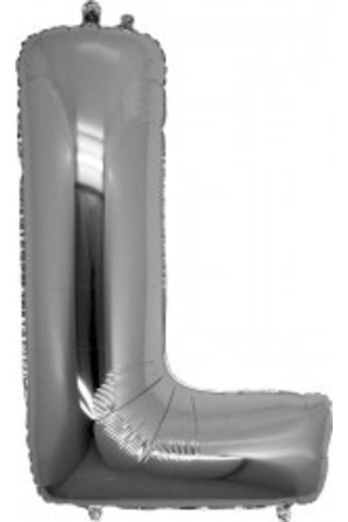 Folyo Balon L Harfi Gümüş Renk 100 Cm
